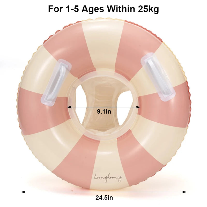 Aufblasbarer Schwimmring mit Sonnenschutz