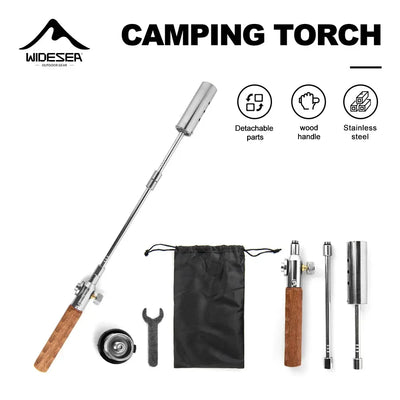 WIDSEA Campingfackel mit abnehmbarem Griff – tragbar – clever-campen Camping & Outdoor Schweiz