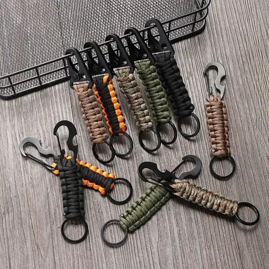 Outdoor Karabiner Schlüsselring mit Paracord – clever-campen Camping & Outdoor Schweiz