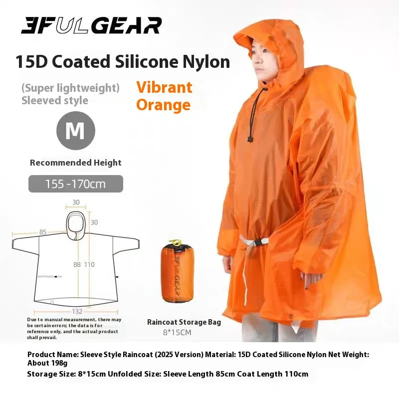 Ultraleichter Regenponcho für Outdoor-Aktivitäten