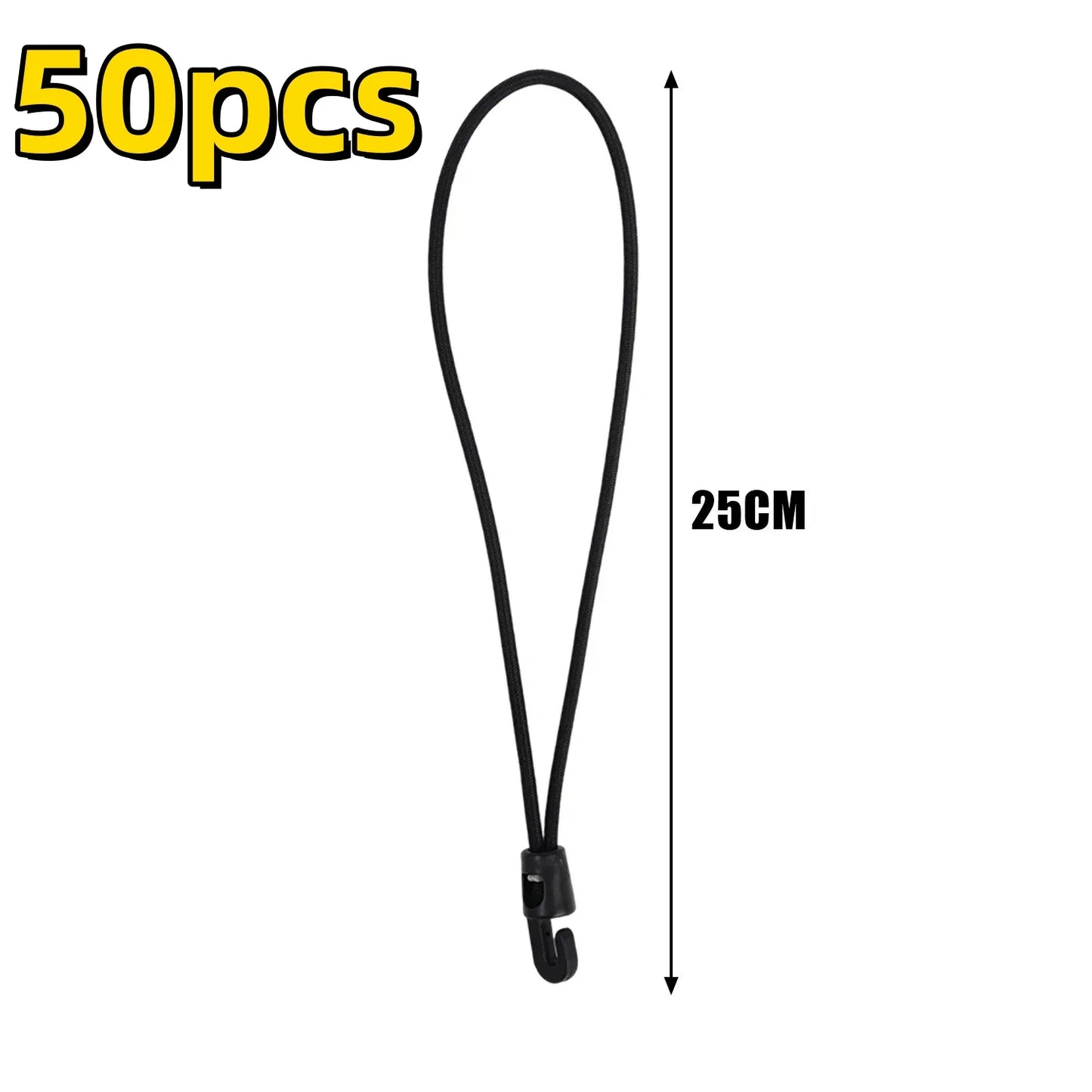 Bungee Cord mit Haken 100 Stück – Hoch elastisch