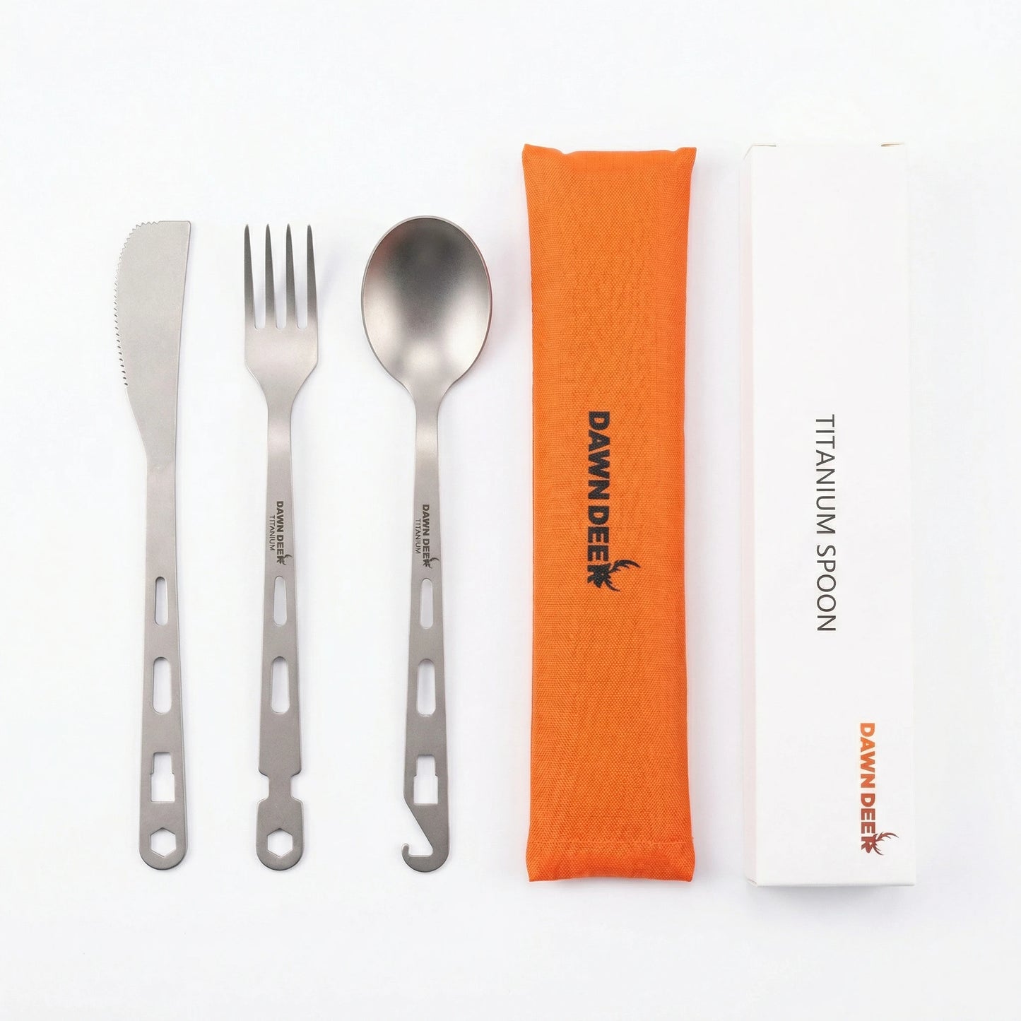 3-in-1 Titan Besteckset – ultraleicht und multifunktional