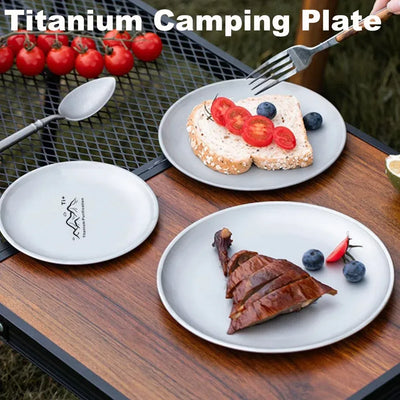 Titanium Camping Teller – Leicht und langlebig für Picknick – clever-campen Camping & Outdoor Schweiz