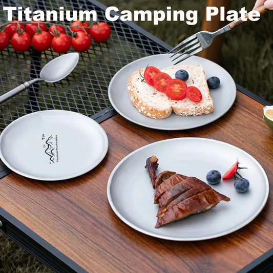 Titanium Camping Teller – Leicht und langlebig für Picknick – clever-campen Camping & Outdoor Schweiz