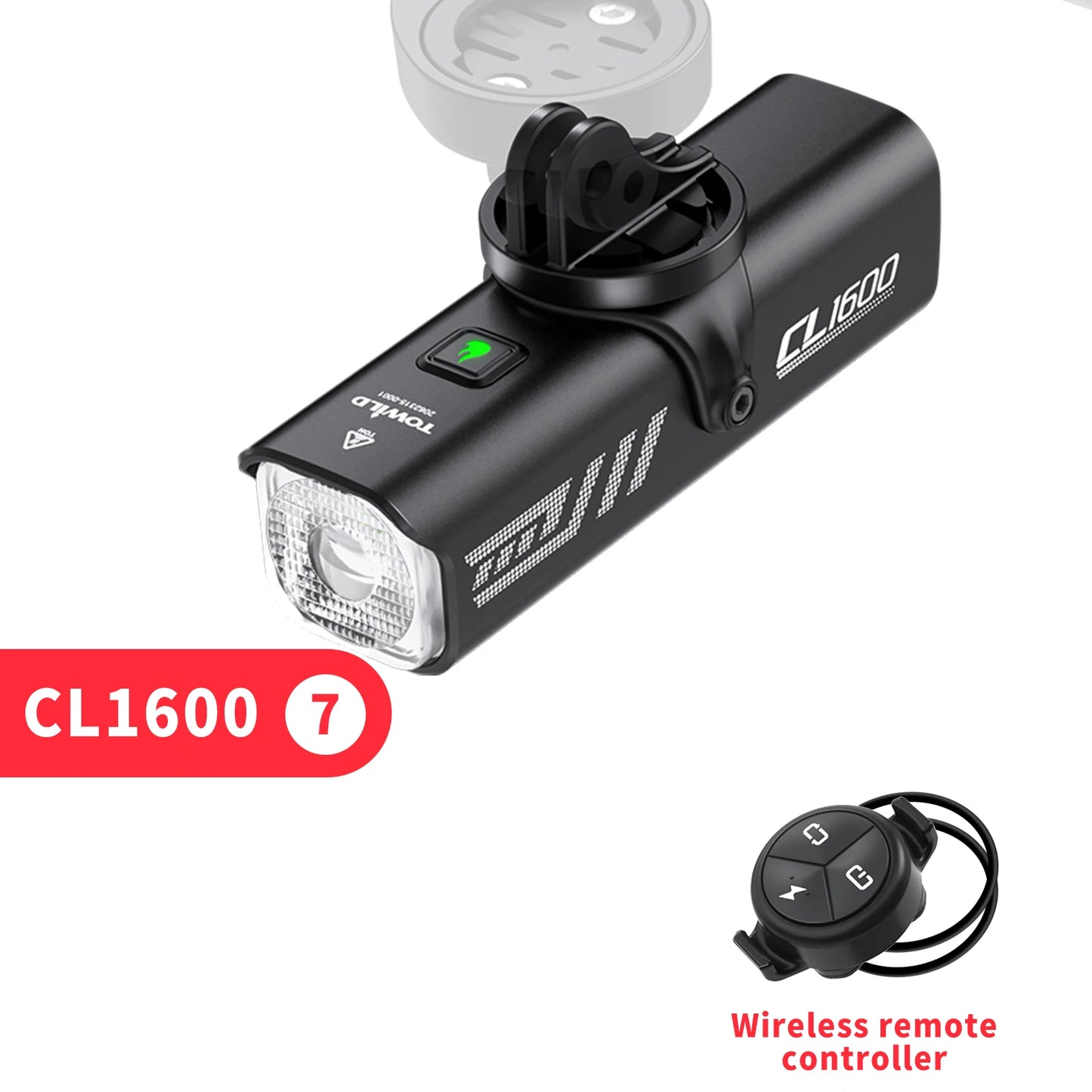 TOWILD CL1600 Fahrradlicht 5000mAh LED Aluminium IPX6