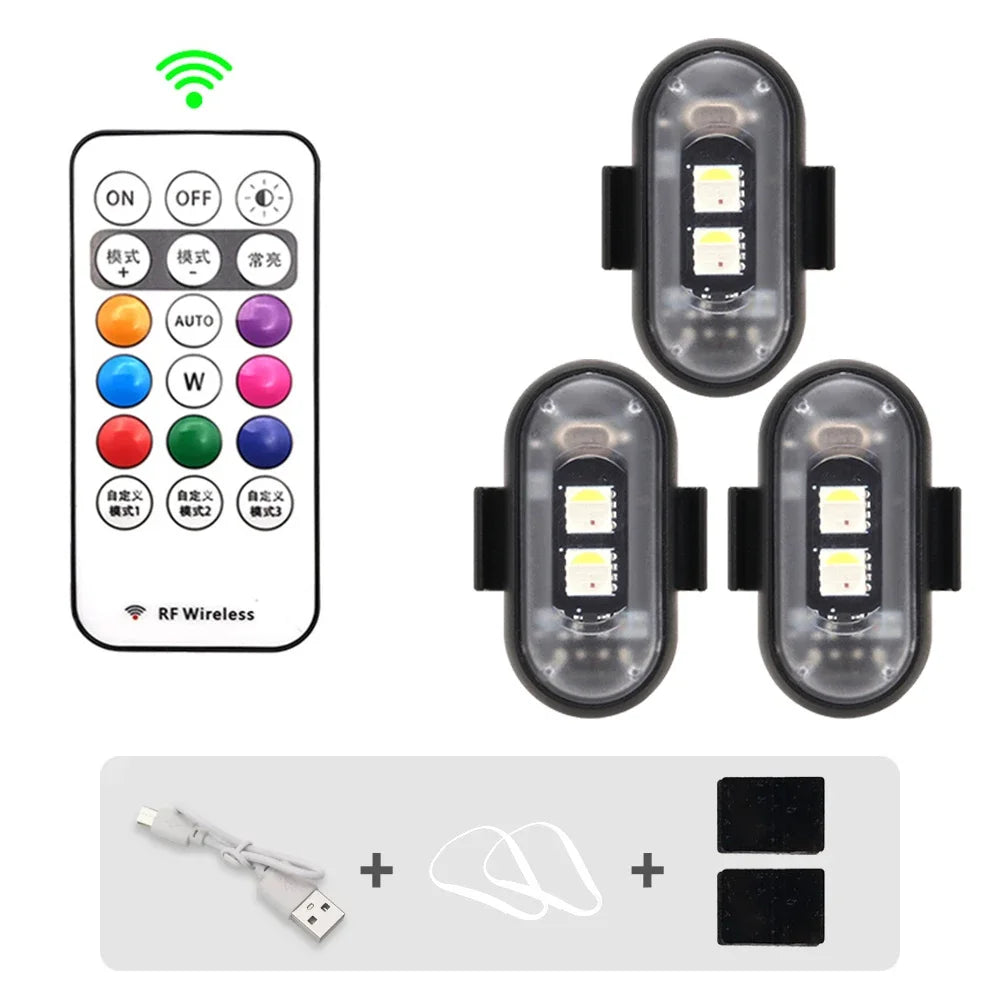 RGB LED Stroboskoplichter für Scooter und Fahrräder