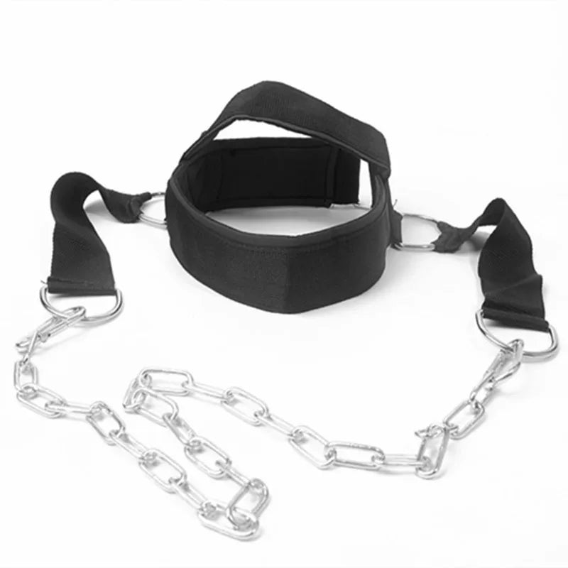 Nacken-Trainingsgurt mit Kette für Kraftübungen