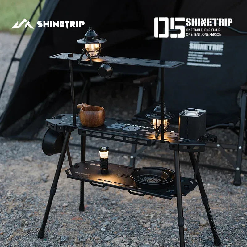 ShineTrip Aluminium Campingtisch klappbar und erweiterbar – clever-campen Camping & Outdoor Schweiz