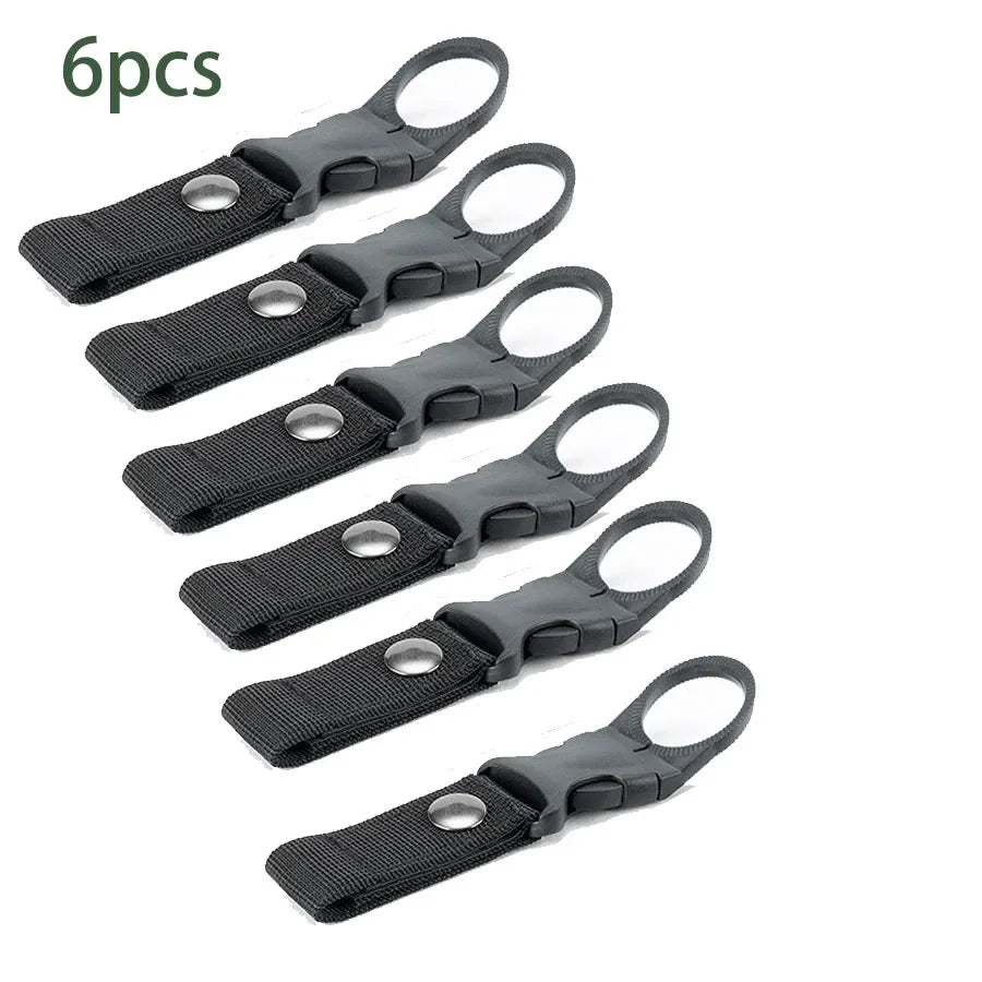 6er Set Trinkflaschen Halter Clips für Outdoor & Camping