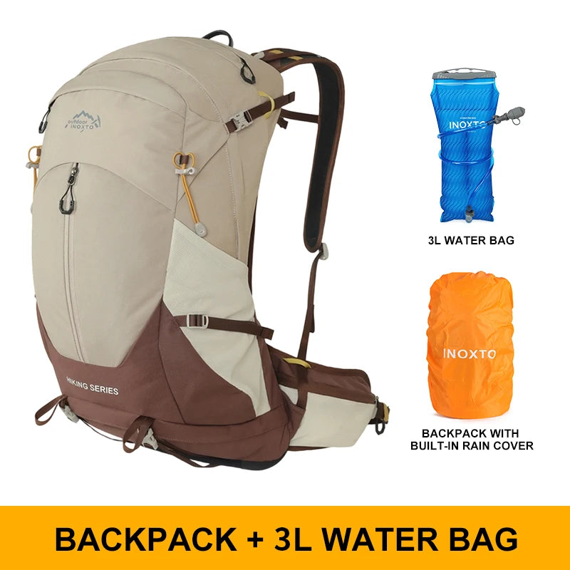 Wasserdichter Rucksack für Wanderungen mit Regenhülle
