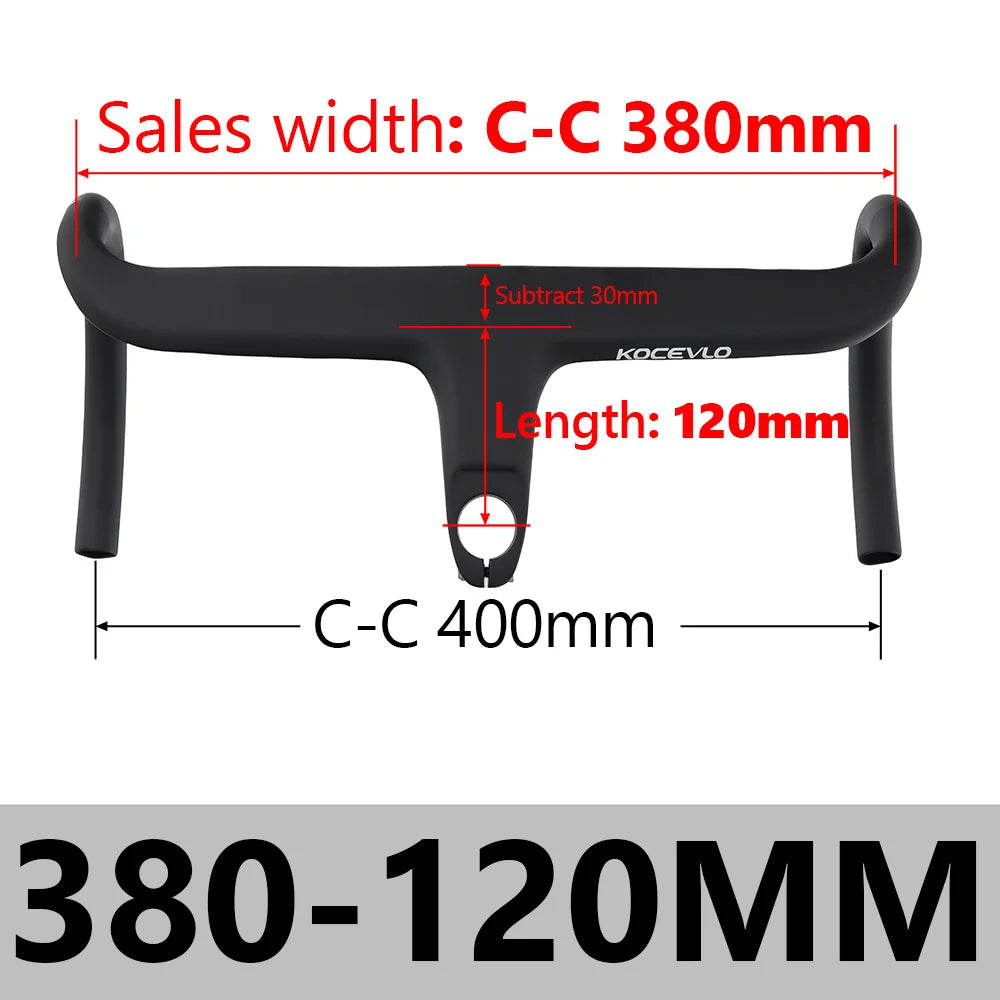 KOCEVLO X01 Carbon Fahrradlenker mit Spacer für 28.6mm
