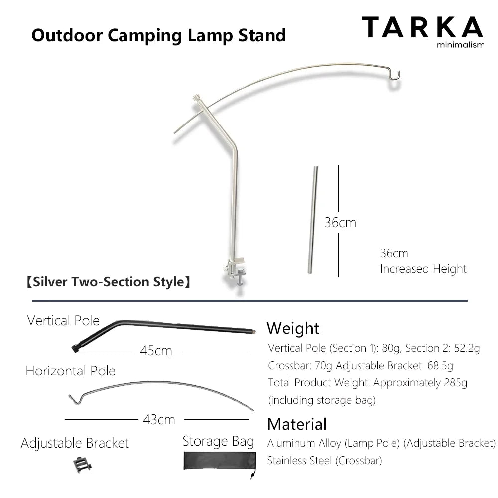 Campinglaterne Halterung aus Aluminiumlegierung
