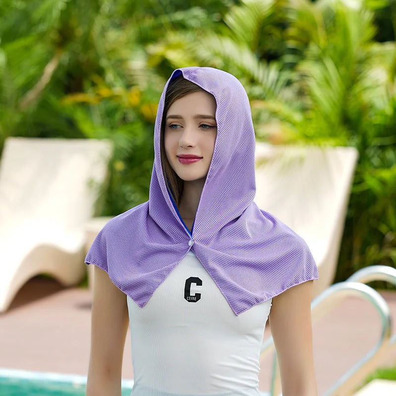 Kühlendes Kapuzentuch - UV-Schutz, schnelltrocknend