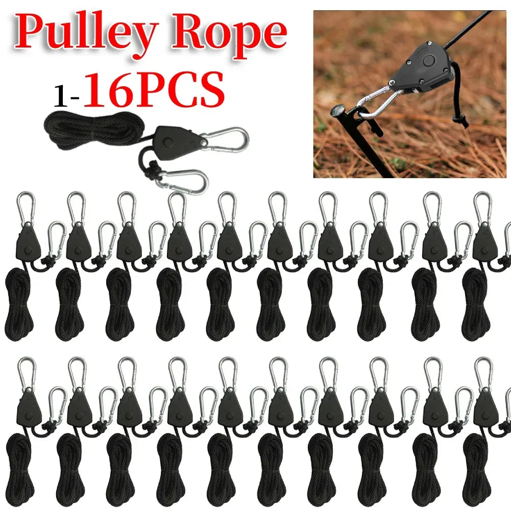 Camping Zelt Zubehör: 1-16 Stück Pulley Seil mit Karabiner – clever-campen Camping & Outdoor Schweiz