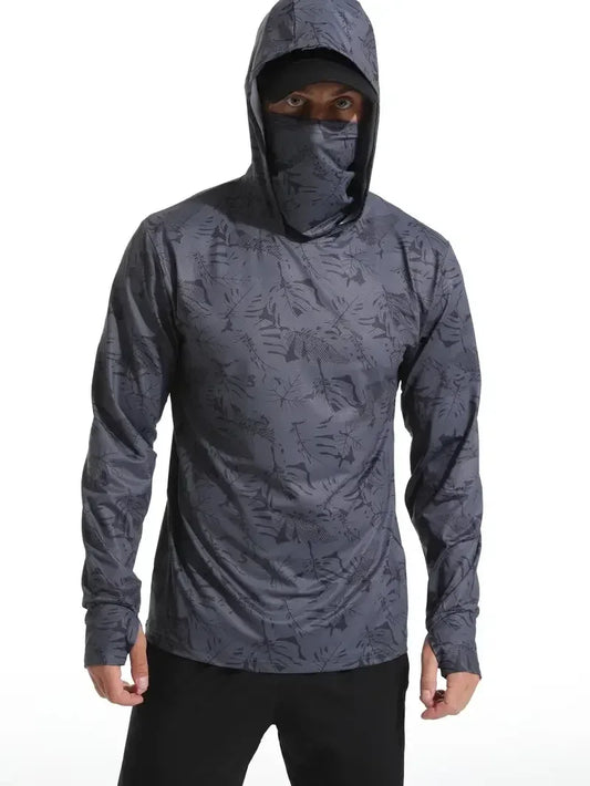 Herren Angler Hoodie mit UV-Schutz und Maske – clever-campen Camping & Outdoor Schweiz