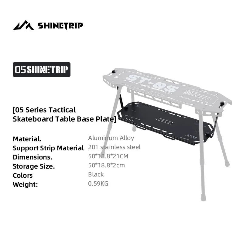 ShineTrip Aluminium Campingtisch klappbar und erweiterbar