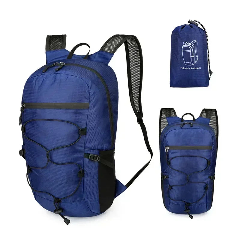 20L Faltbarer Rucksack für Wandern und Reisen