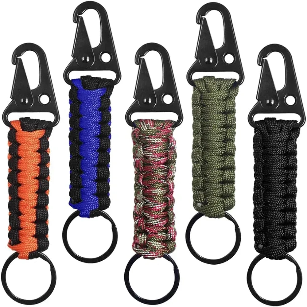 Paracord Schlüsselanhänger Survival Kit mit Karabiner – clever-campen Camping & Outdoor Schweiz