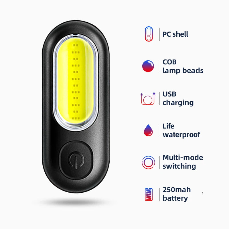 ROCKBROS Rücklicht USB Wiederaufladbar 250 mAh für Fahrräder