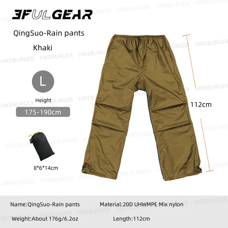 3F UL GEAR QingSuo Spilt Regenponcho - Ultraleicht