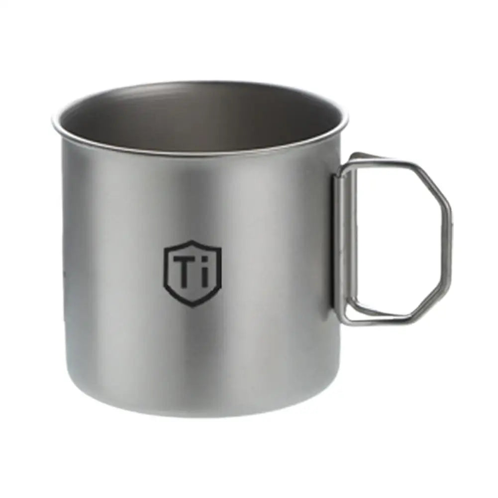 Titanlegierung Camping Wasserbecher mit klappbarem Griff