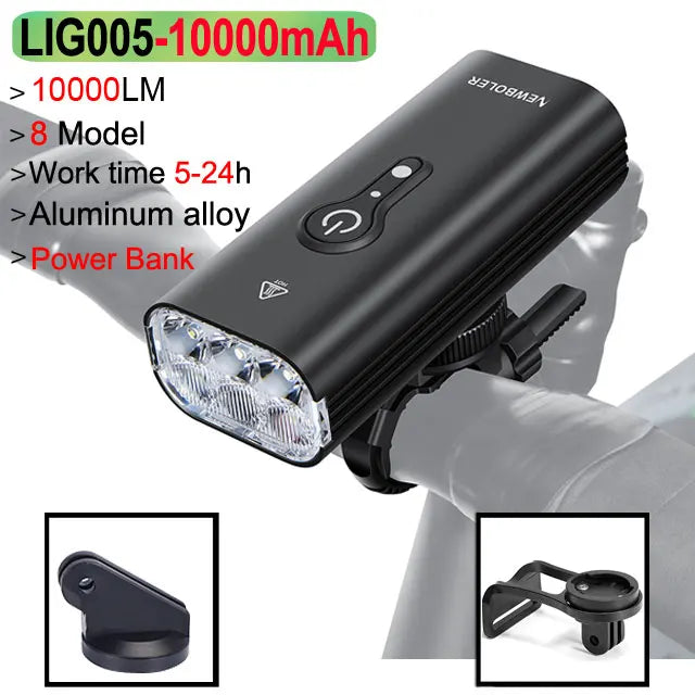 10000mAh Smart Fahrradlicht 10000LM wasserdicht USB