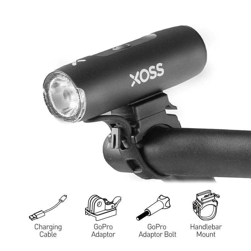 XOSS XL400 Fahrradlicht 400 Lumen USB Wiederaufladbar
