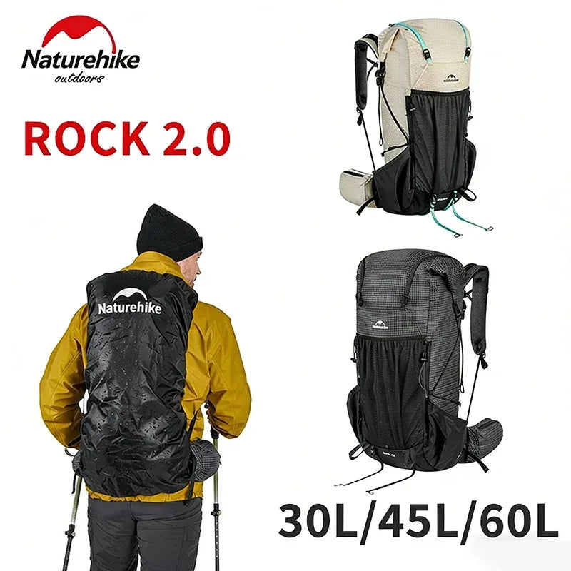 Naturehike Rock 2.0 Wanderrucksack 30L/45L/60L – clever-campen Camping & Outdoor Schweiz