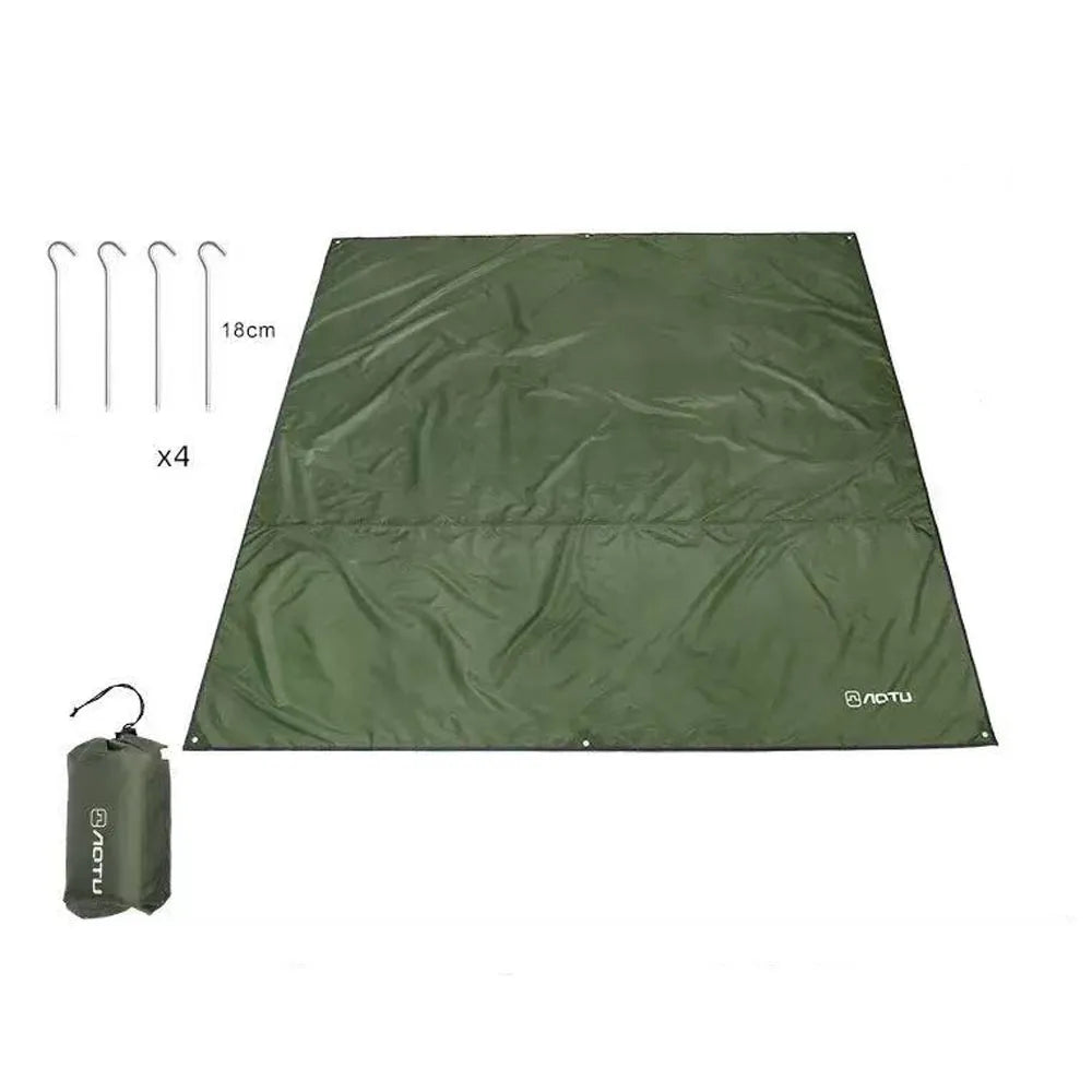 Wasserdichte Camping-Tarp als Schutzunterlage