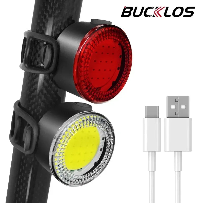 BUCKLOS Fahrrad COB Licht Set USB Aufladung 500lm – clever-campen Camping & Outdoor Schweiz