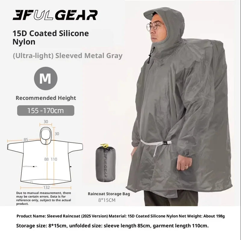 Ultraleichter Regenponcho für Outdoor-Aktivitäten