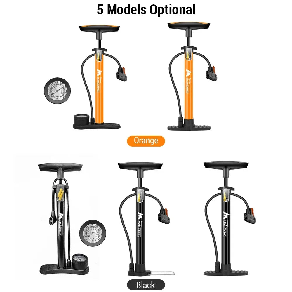 Multifunktionale Fahrradpumpe mit Manometer 160PSI – clever-campen Camping & Outdoor Schweiz