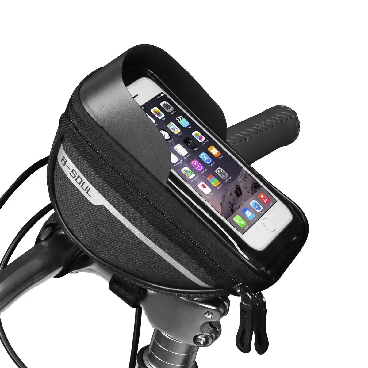 Wasserdichte Fahrradlenkertasche mit Sonnenschutz 1L – clever-campen Camping & Outdoor Schweiz