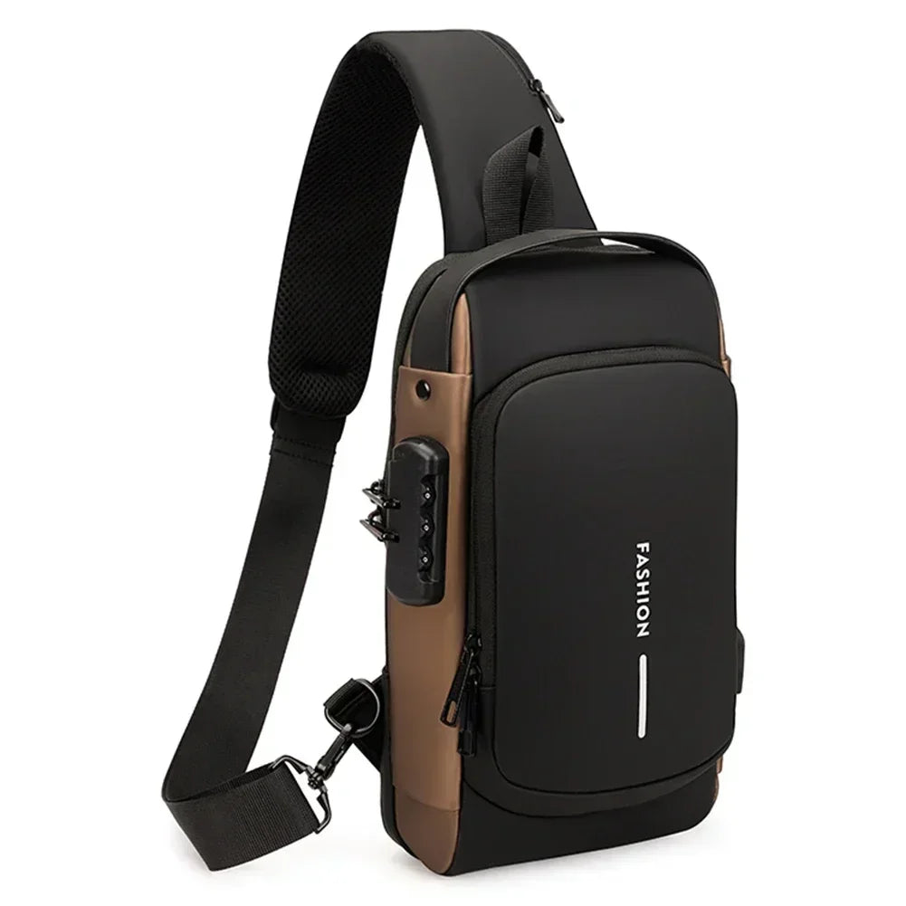 Multifunktionale Designer Anti-Diebstahl USB Schultertasche