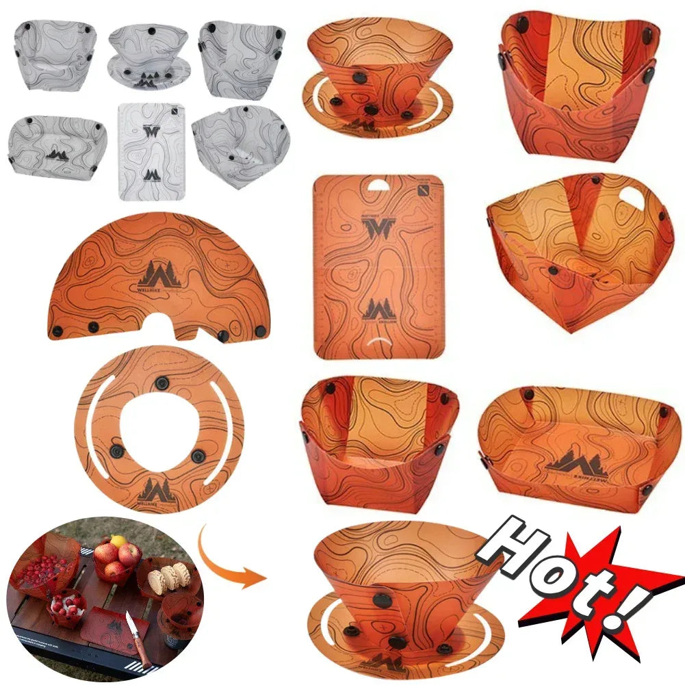Faltbares Outdoor-Geschirr-Set: Schüsseln, Teller – clever-campen Camping & Outdoor Schweiz