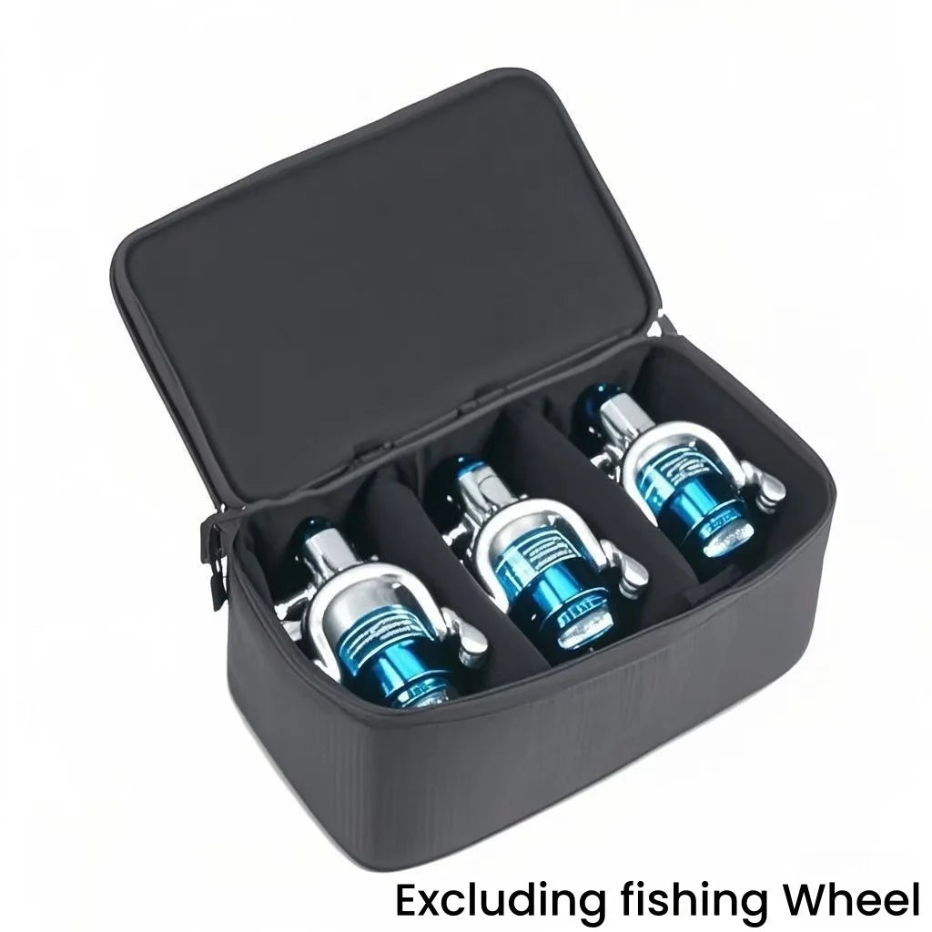 Wasserfeste Angeltasche mit 6 Fächern für Rollen und Zubehör