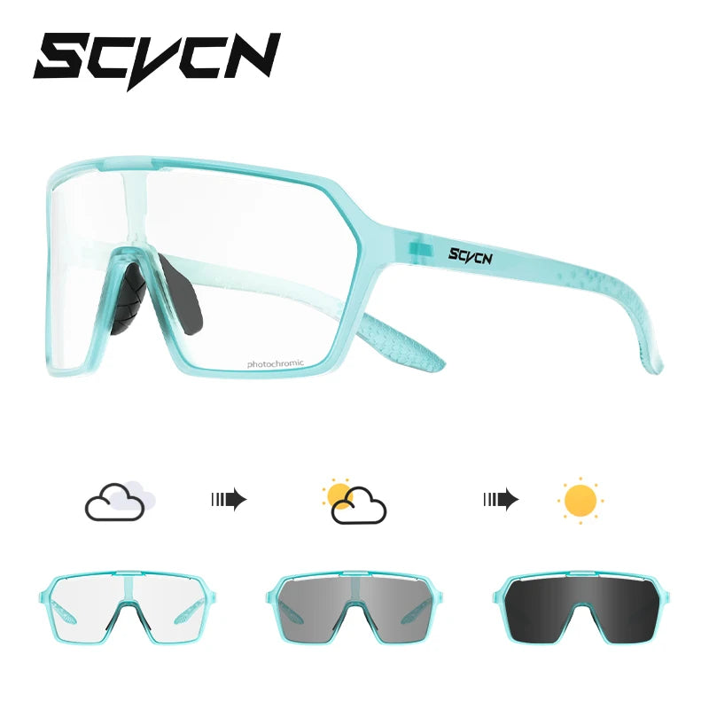 SCVCN Photochromic Wander-Sonnenbrillen für Outdoor-Sport