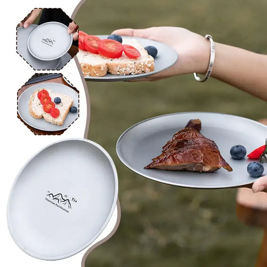 Titanium Camping Teller – Stapelbares Outdoor-Geschirr – clever-campen Camping & Outdoor Schweiz