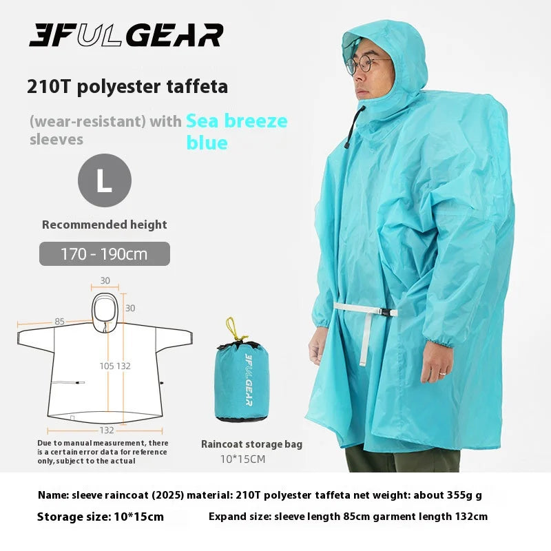 Ultraleichter Regenponcho für Outdoor-Aktivitäten