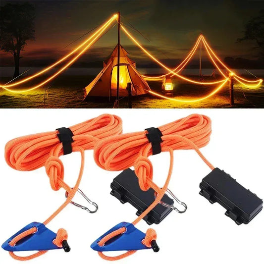 LED Camping Windseil mit Warnlicht für Zelte – clever-campen Camping & Outdoor Schweiz