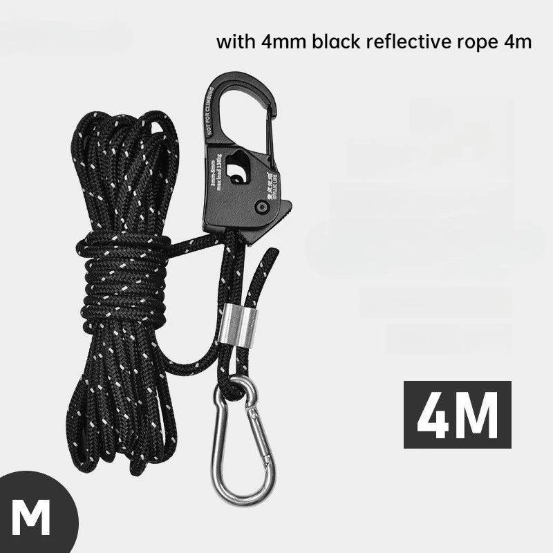 Aluminium Zeltseil Spanner mit Paracord für Camping