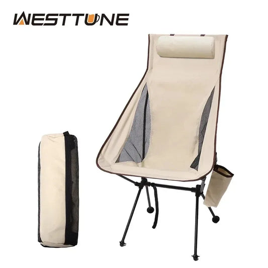 Westtune Tragbarer Falt-Campingstuhl mit Kopfstütze – clever-campen Camping & Outdoor Schweiz