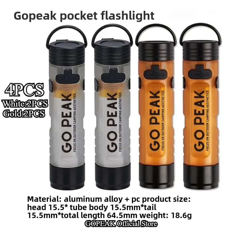 GOPEAK Mini Taschenlampe mit Schlüsselanhänger für Outdoor