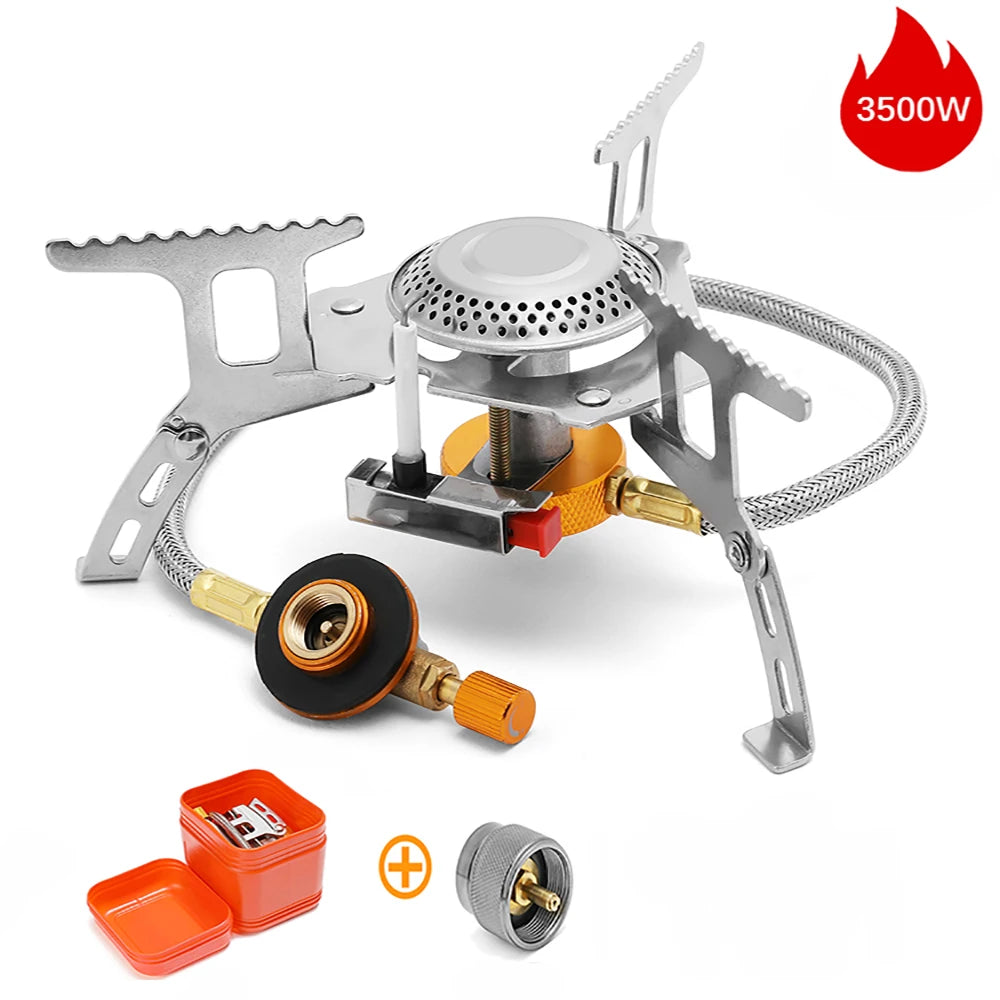 Camping Windproof Gas Stove 3500W – Tragbarer Kocher