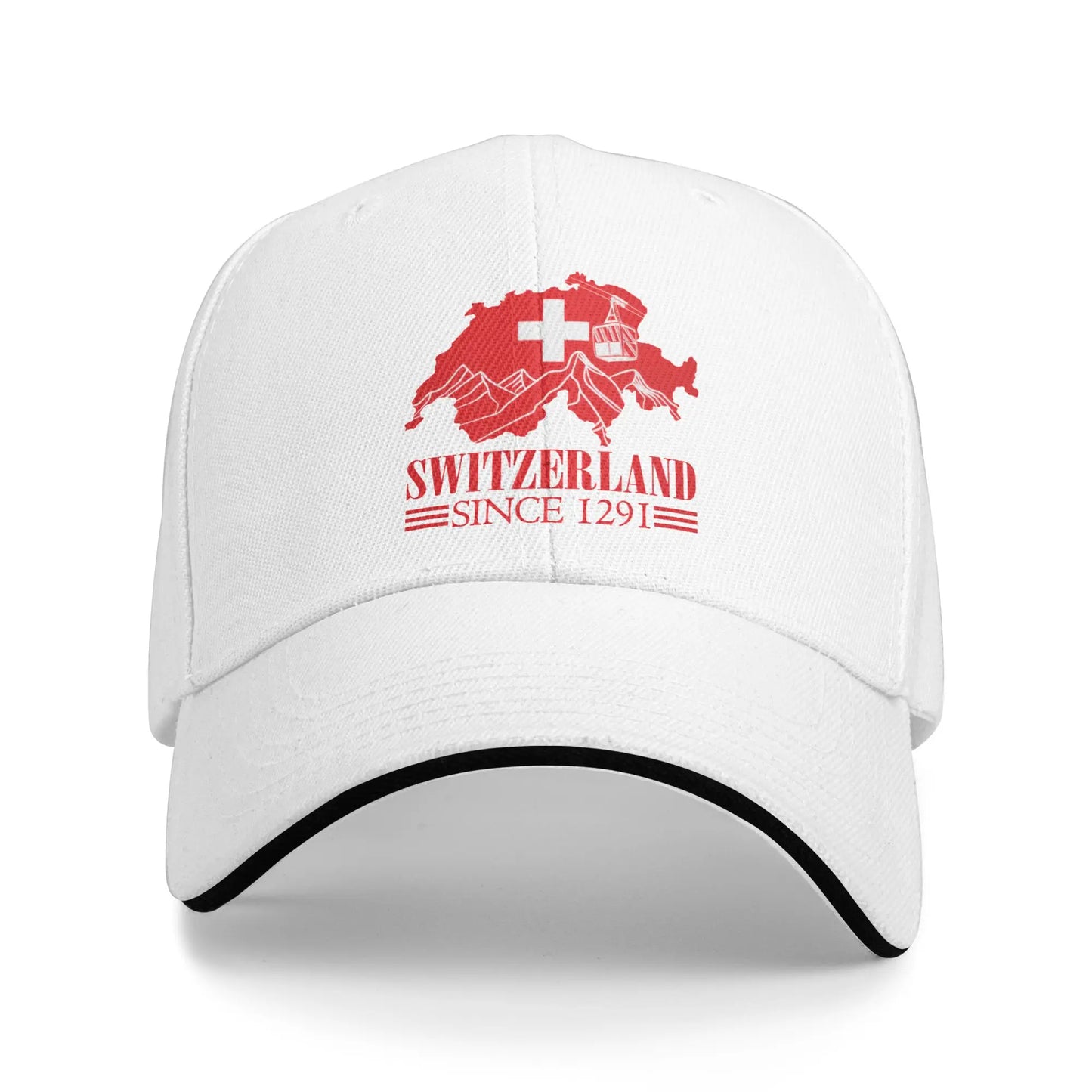 Schweiz Flagge Baseball Cap Unisex – Verstellbar