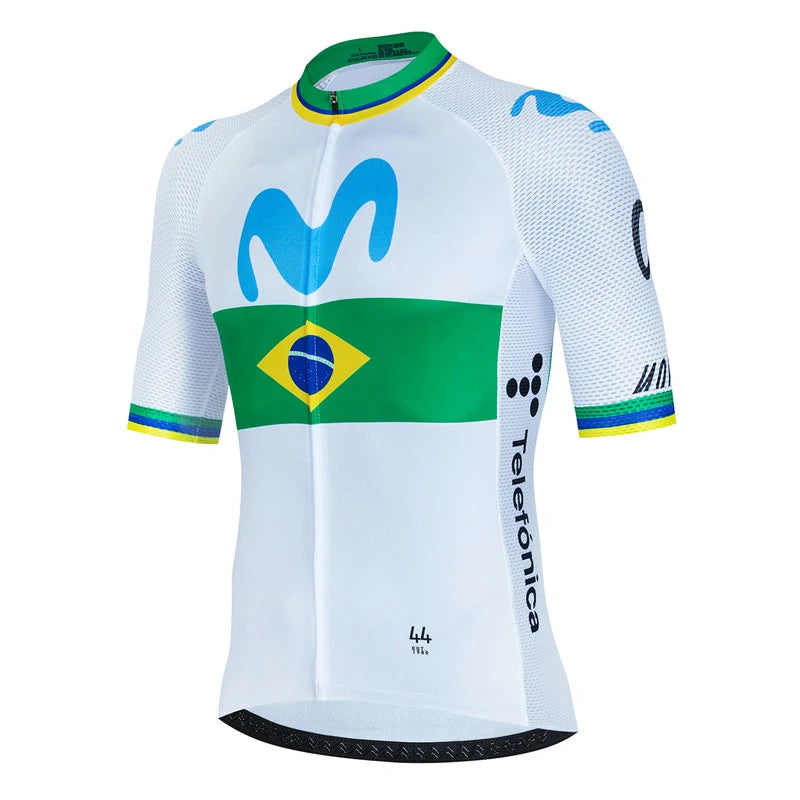 Movistar Fahrradtrikot Set Kurzarm Spanien Herren