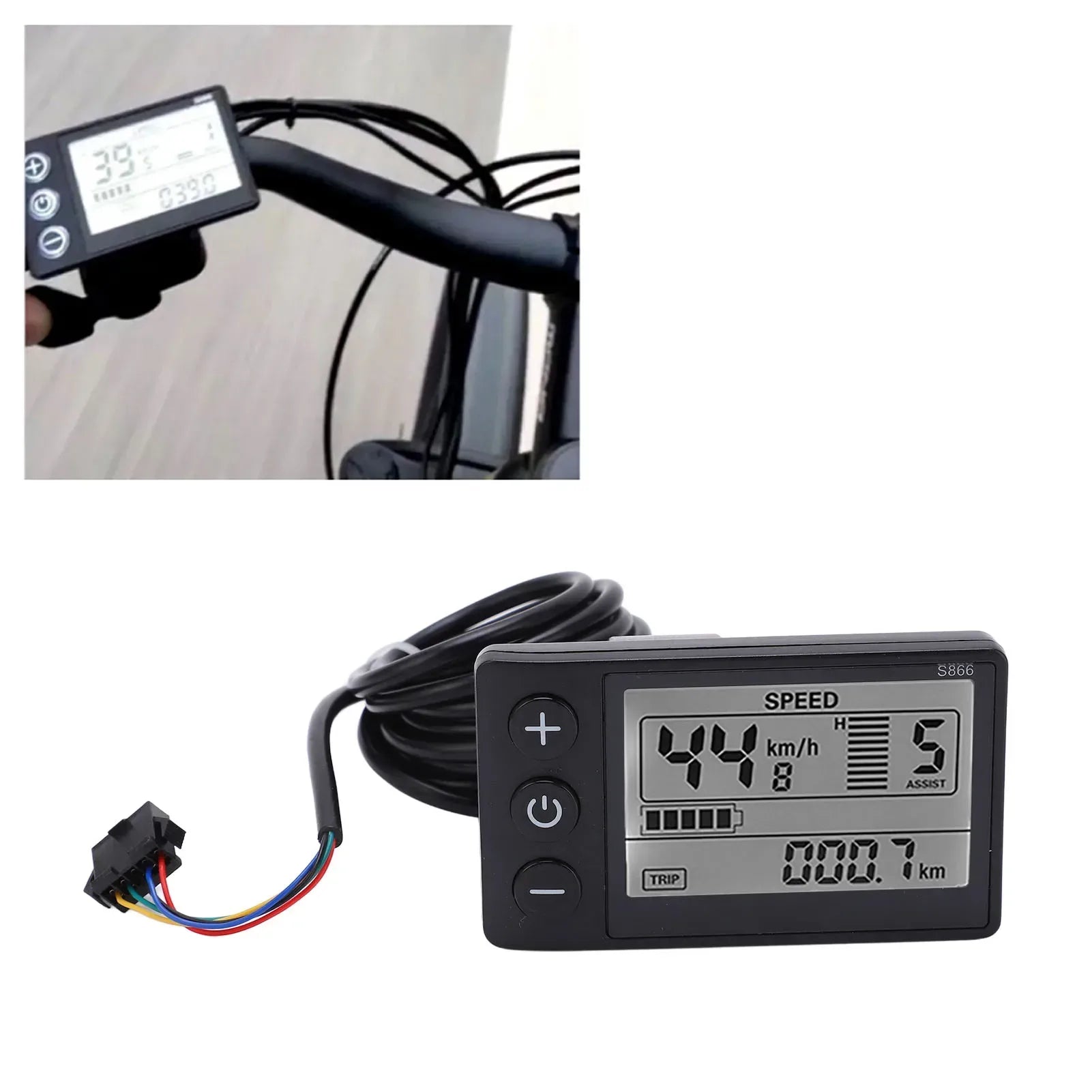 S866 LCD Display für E-Bike und Scooter 24V 36V 48V – clever-campen Camping & Outdoor Schweiz