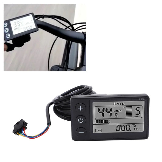 S866 LCD Display für E-Bike und Scooter 24V 36V 48V – clever-campen Camping & Outdoor Schweiz