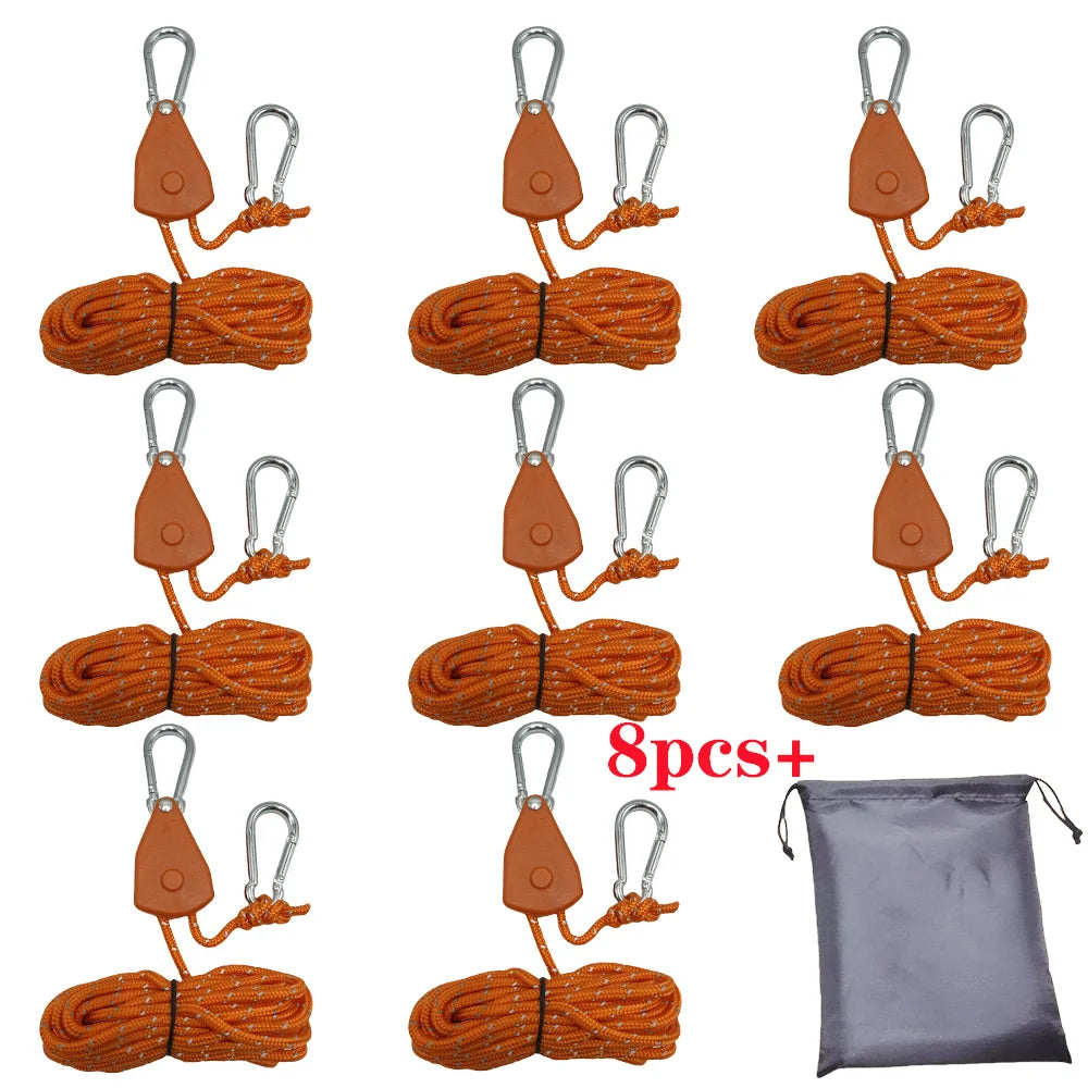 Verstellbarer Zeltseil-Spanner mit Karabiner