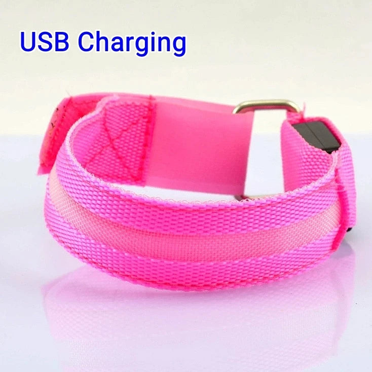 LED Sicherheitsarmband USB wiederaufladbar für Outdoor-Sport